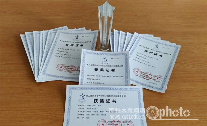 西安科技大学在陕西省第三届工程制图及3d建模大赛上获佳绩